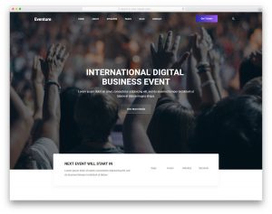 Eventure website template