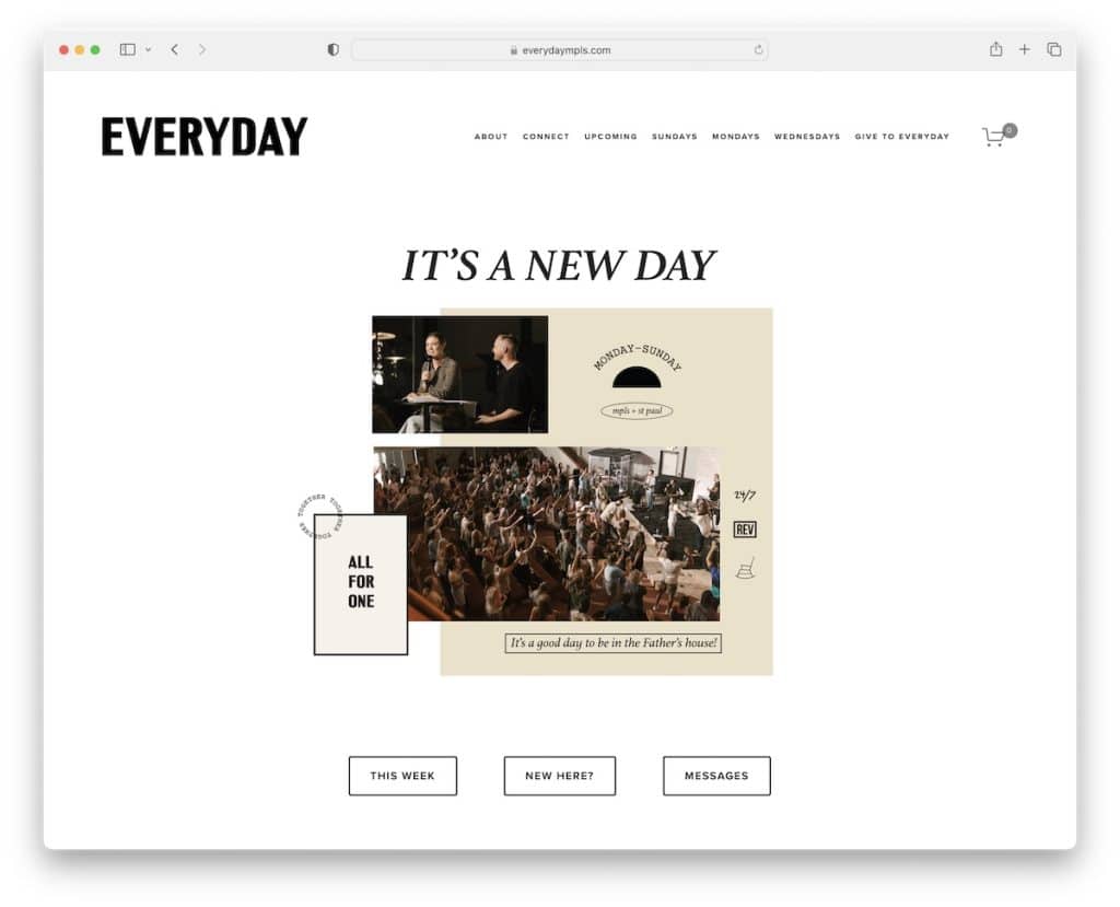 everyday church website