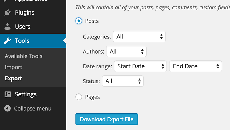 export-category-posts