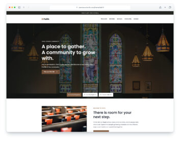 Faith 2 website template