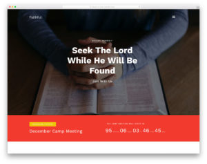 Faithful website template