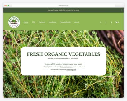 Farm website examples
