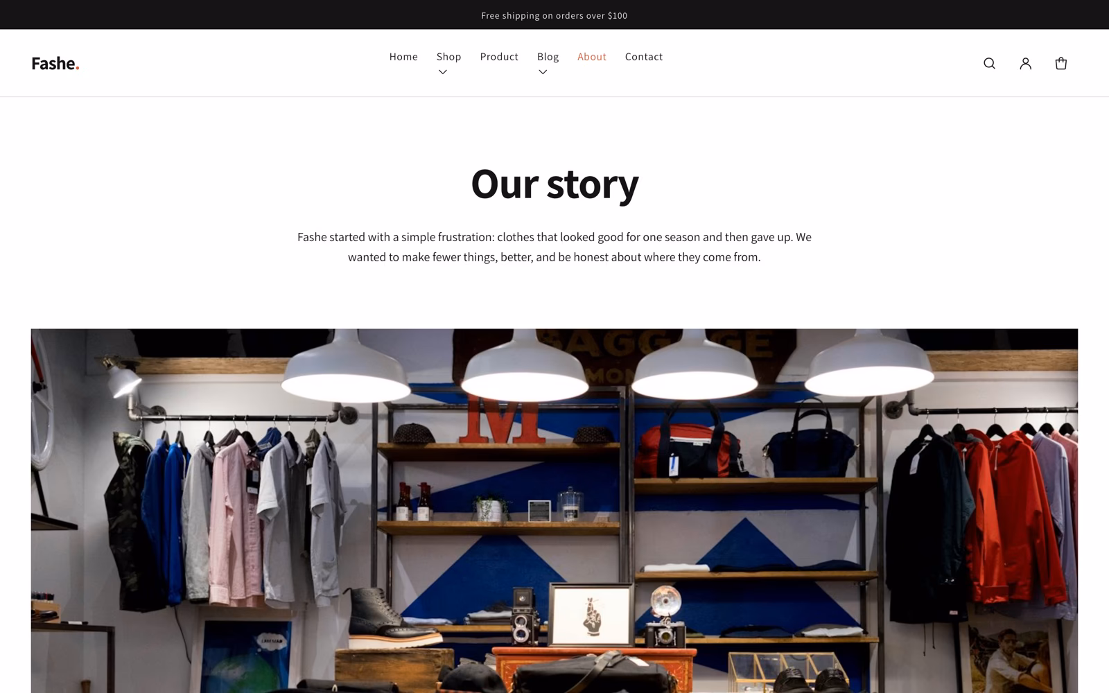 Fashe 2.0 about page