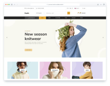 Fashi website template