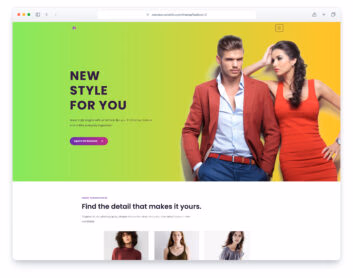 Fashion website template
