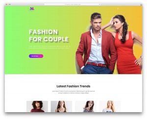 Fashion website template