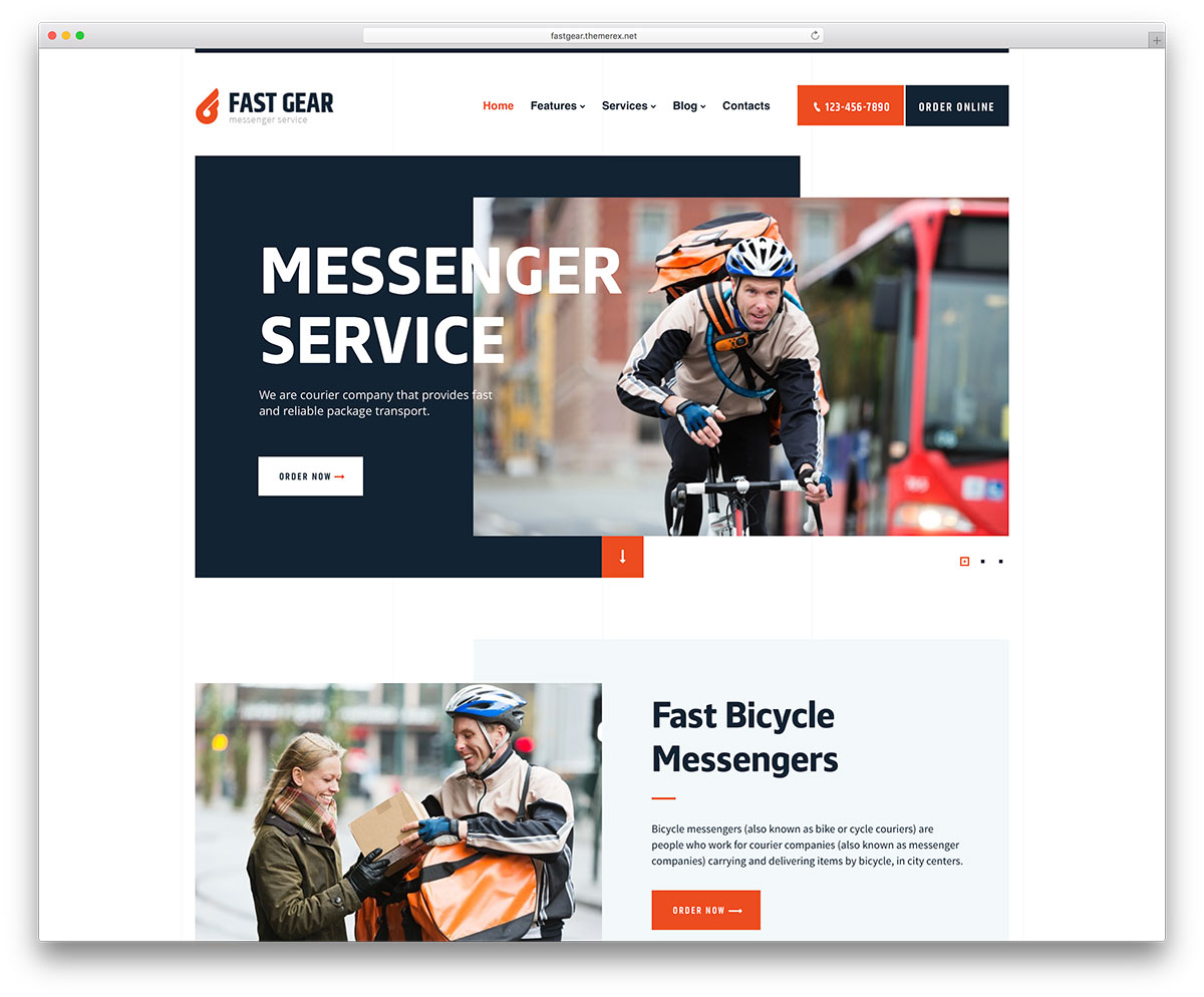 WP theme for food delivery