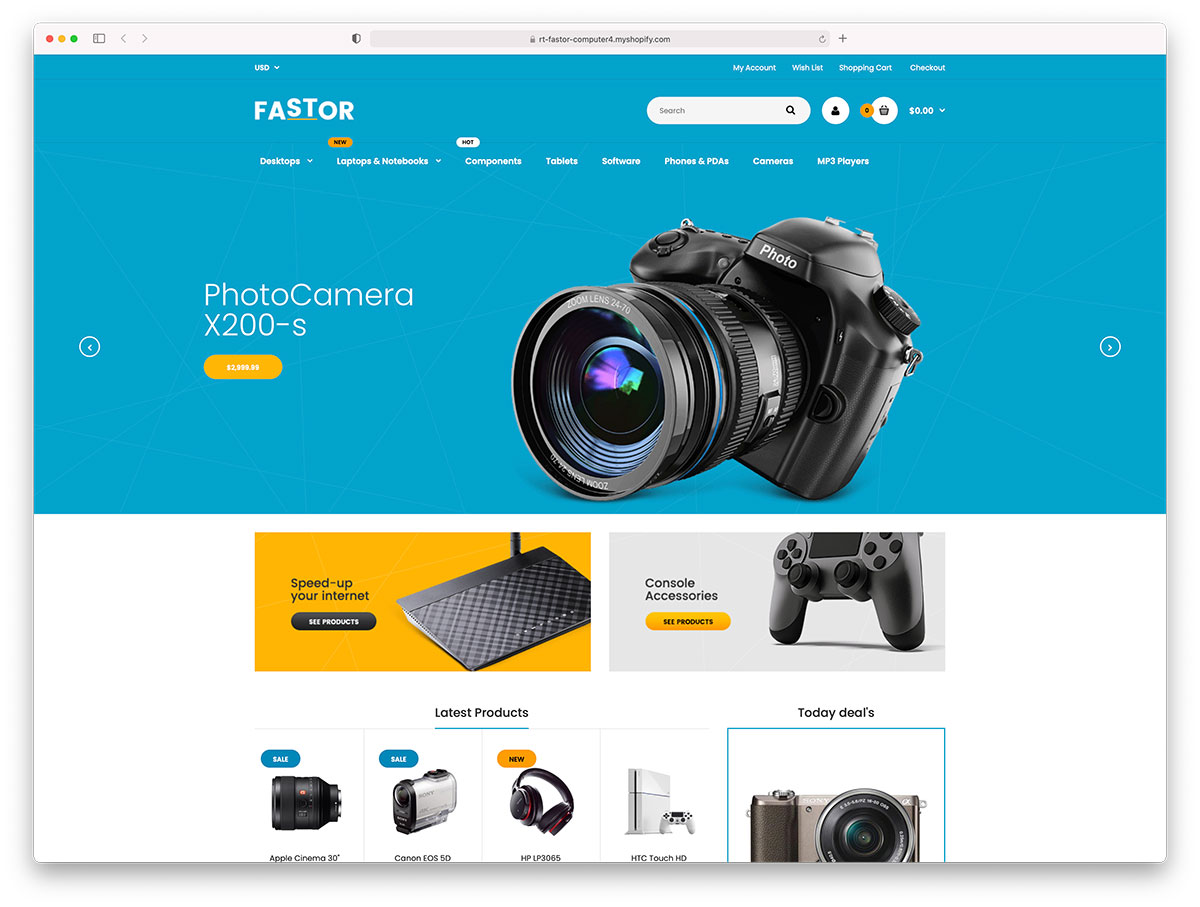 fastor ecommerce theme for gadgets