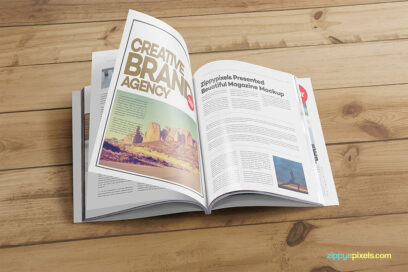magazine ad mockup