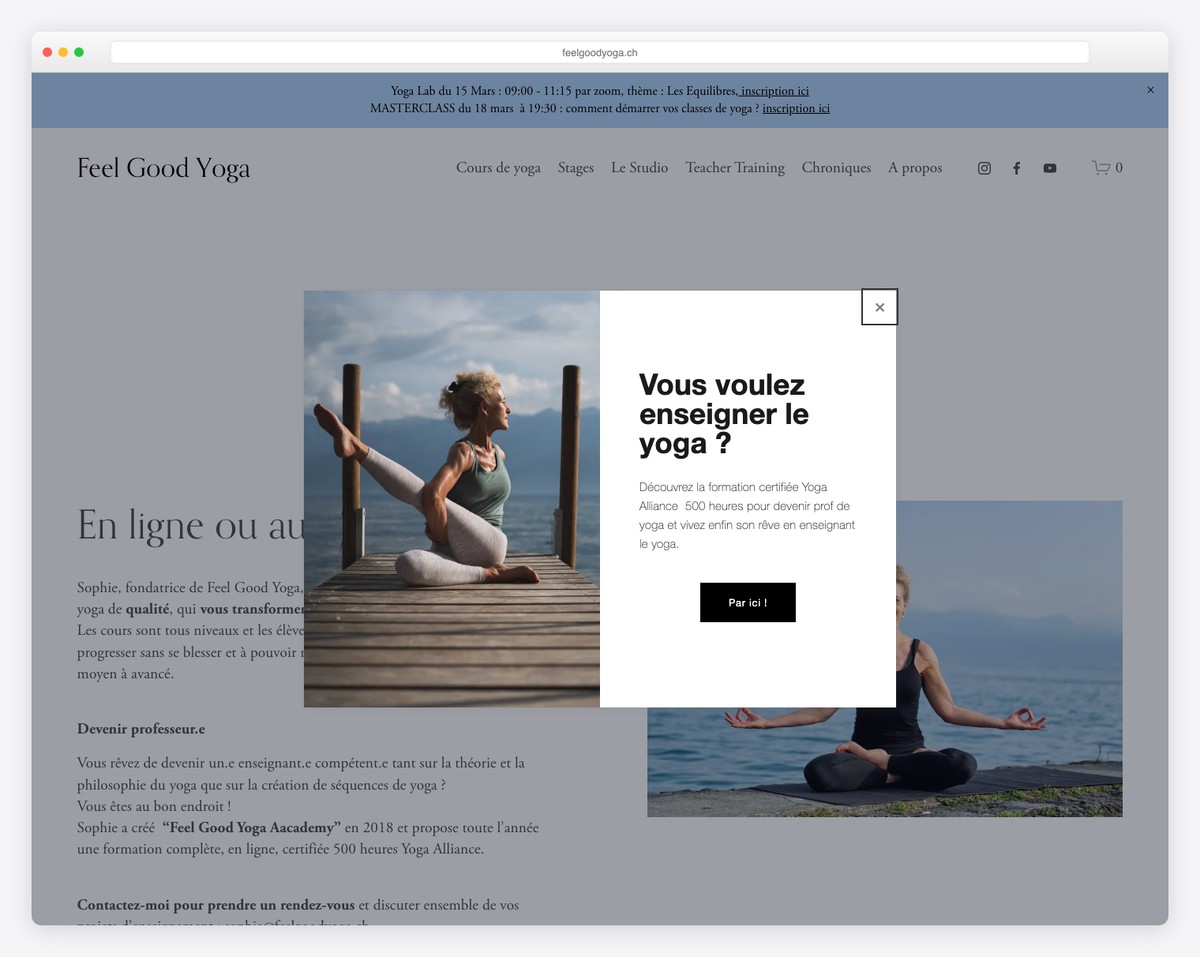 feel good yoga switzerland website