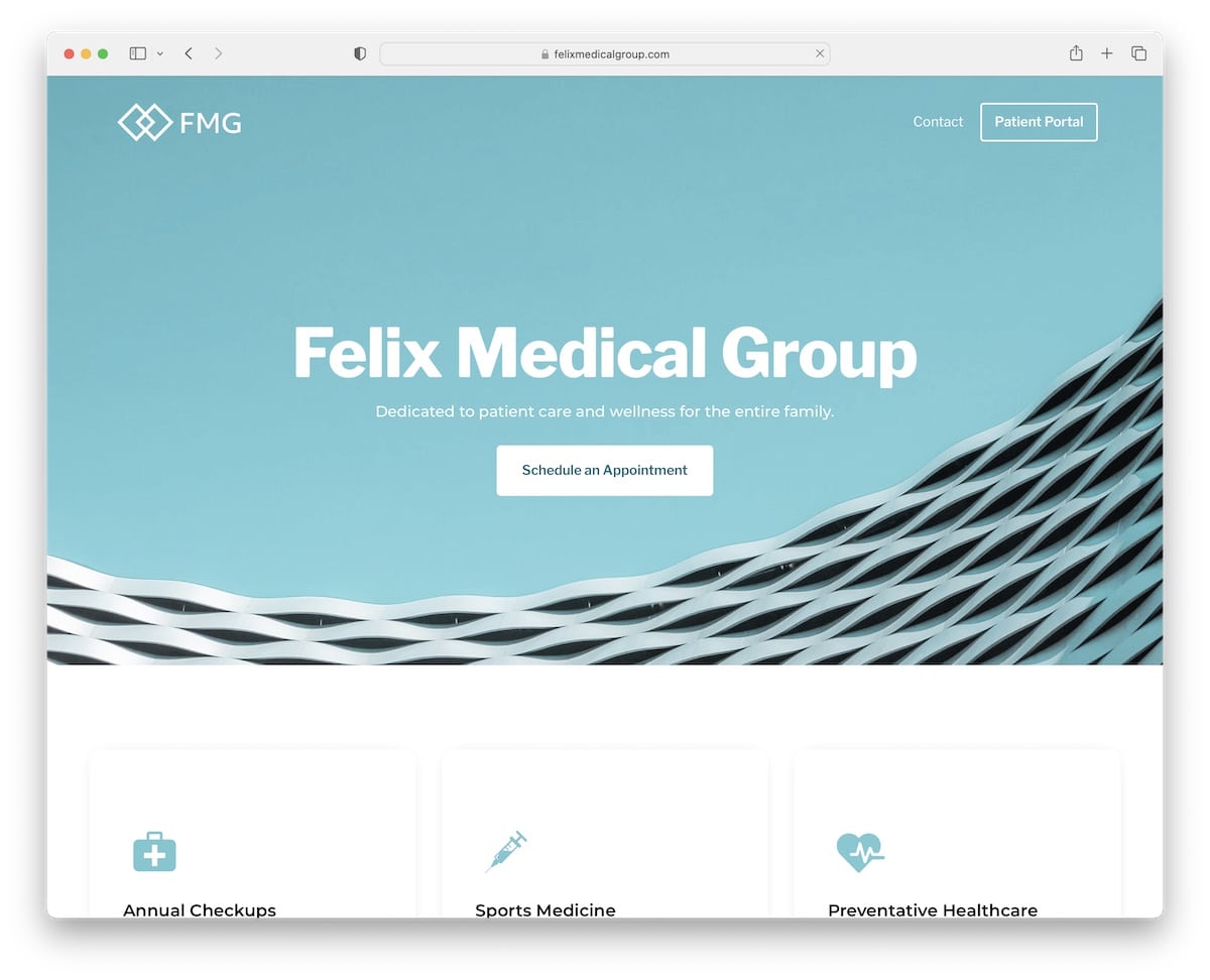 felix medical group healthcare website