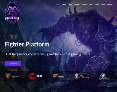 esports website templates