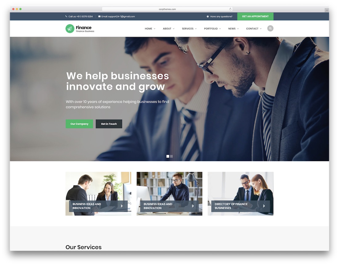 It Consulting Company Website Template