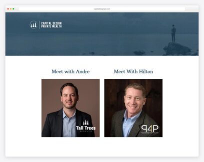 Financial advisor website examples