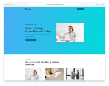 Financier website template