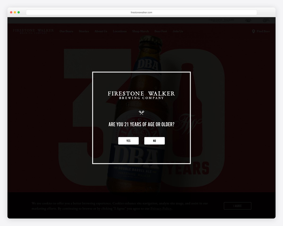 firestone walker brewing co. website example