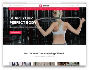 Fitness website template