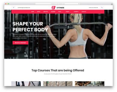 Fitness Free Template
