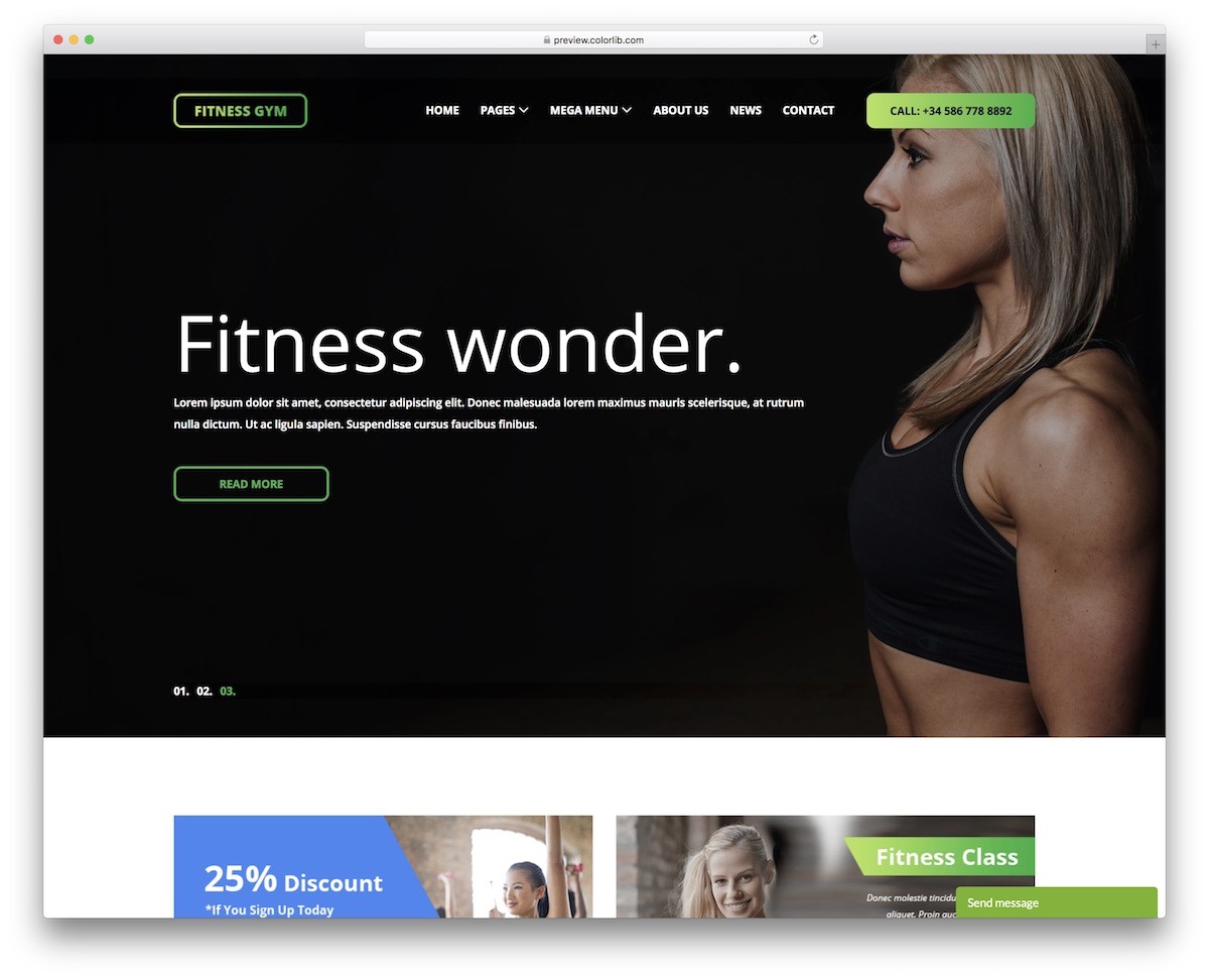 24 Best Free Fitness Website Templates 2021 Colorlib