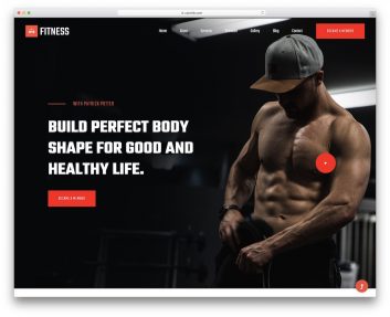 fitnessclub free template