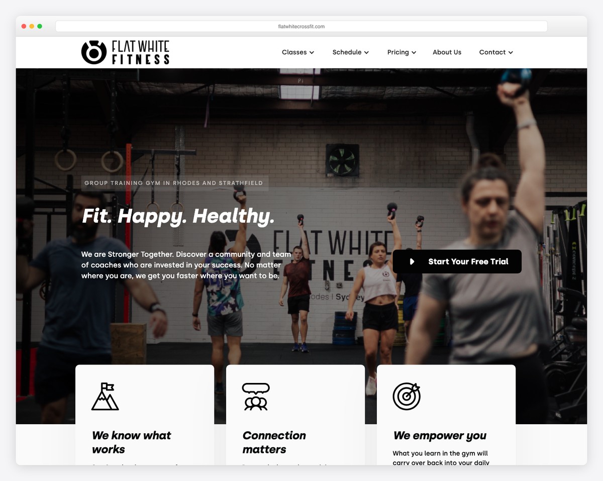 flat white crossfit sydney website