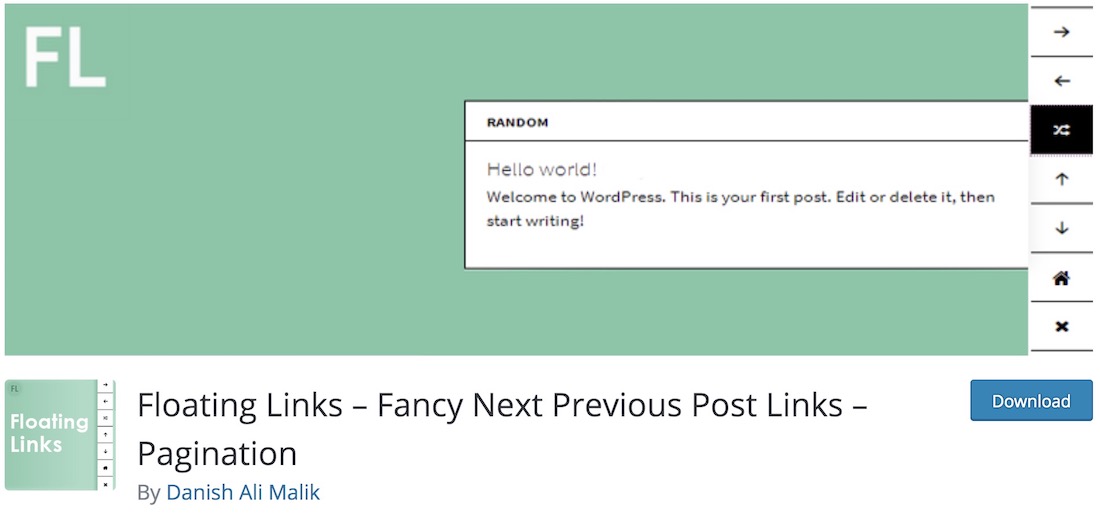 floating links free wordpress pagination plugin