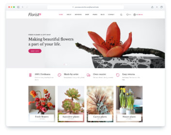 Florist website template