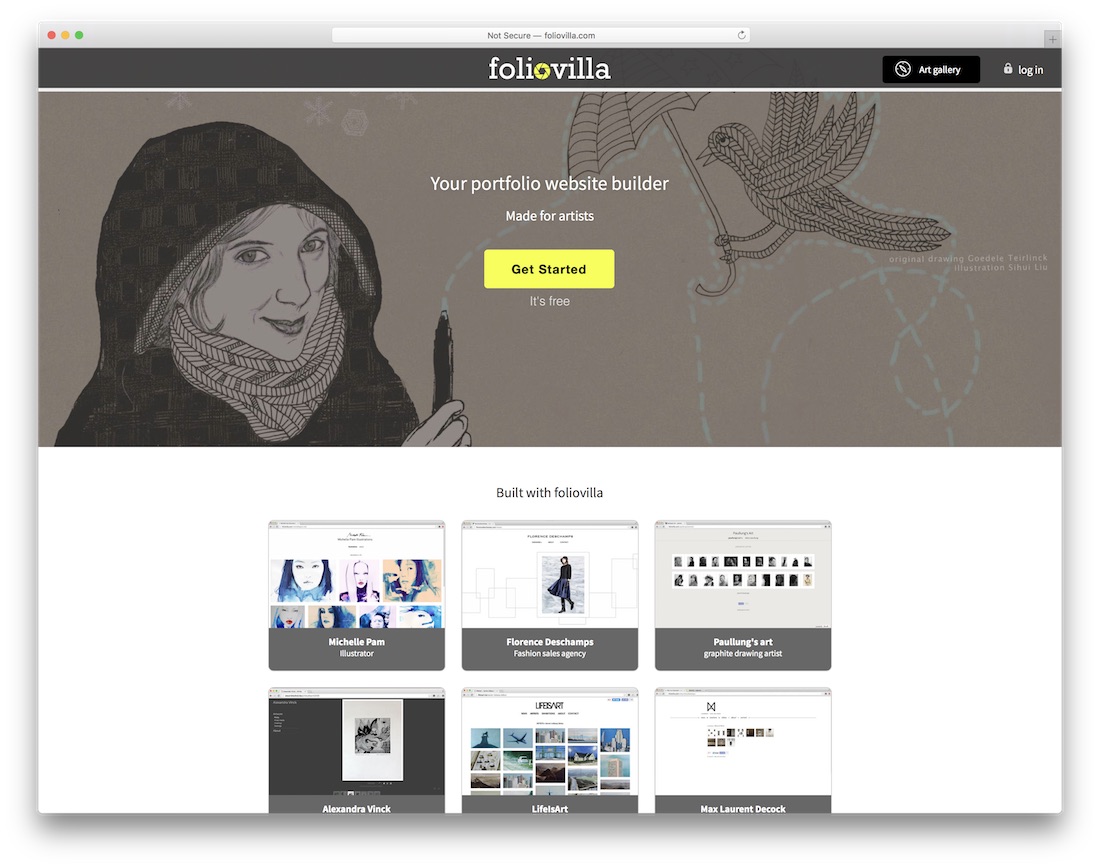 foliovilla free portfolio website builder