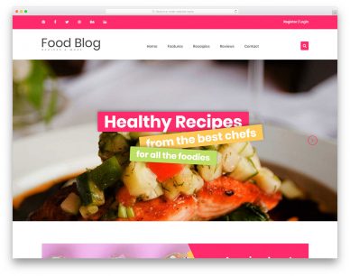 foodblog free template