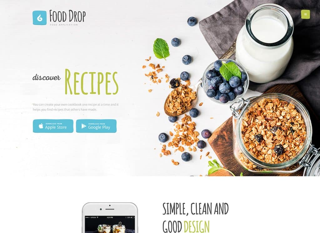 Food Drop - Meal Ordering & Delivery Mobile App WordPress Theme