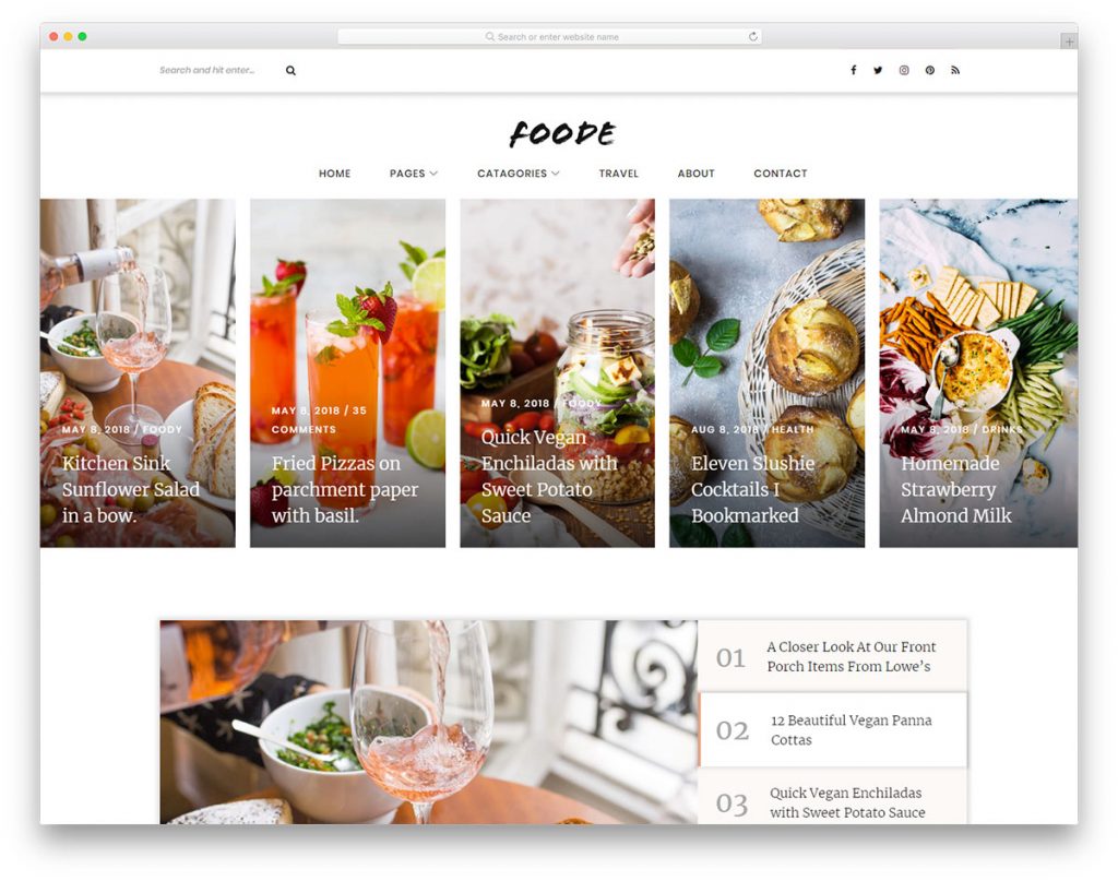 12 Best Food Blog Website Templates 2026 - Colorlib