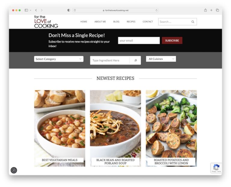 Recipe Blog Post Examples 23 Best Recipe Blogs (Examples) 2026 - Colorlib