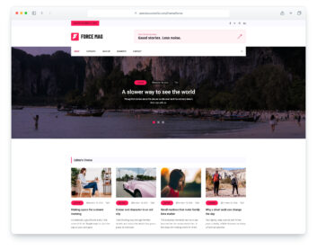 Force website template
