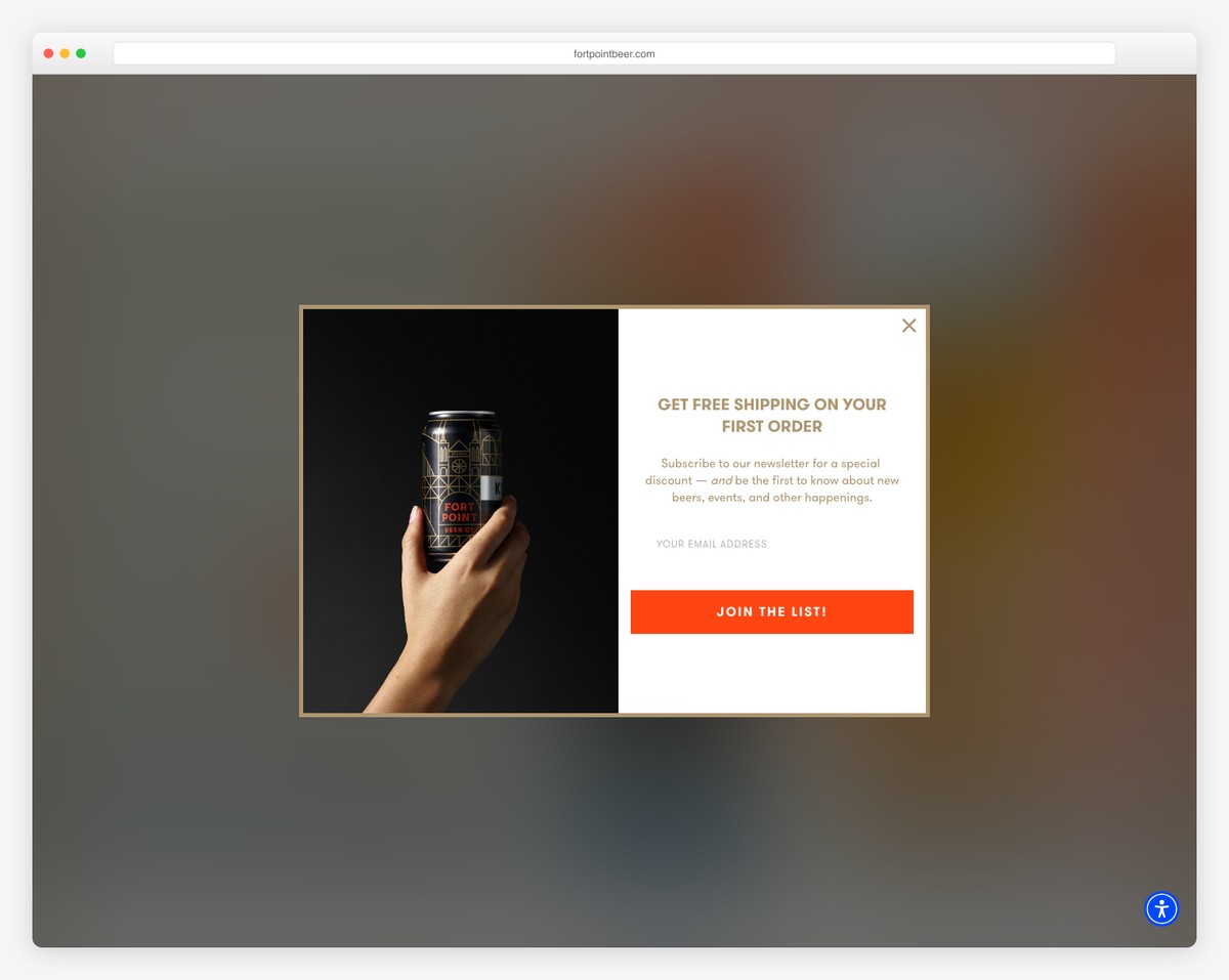 fort point beer company website example