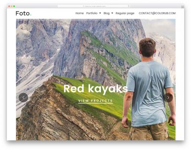 Foto free photography template
