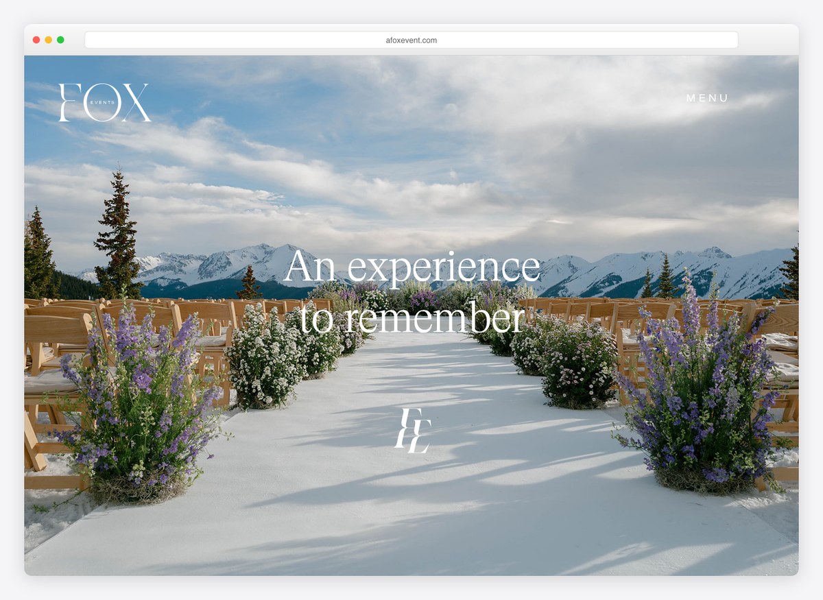 Fox Events event website homepage