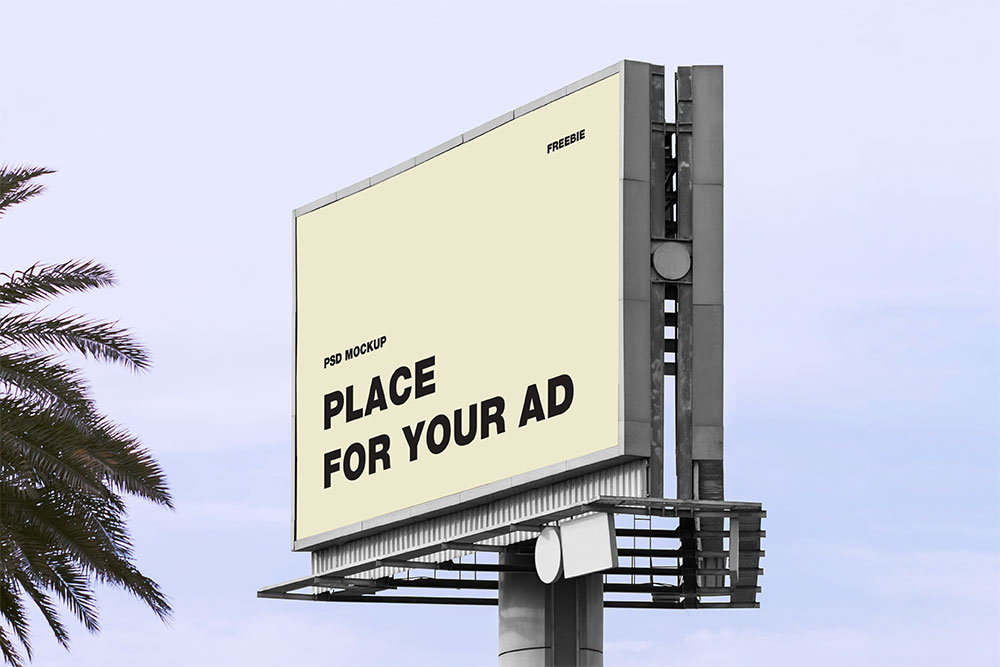free billboard psd mockup