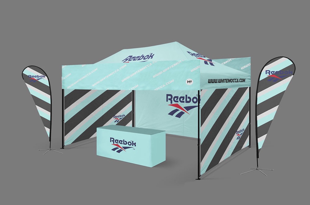 free booth tent mockup