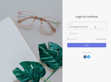 Website Template With Login System from colorlib.com