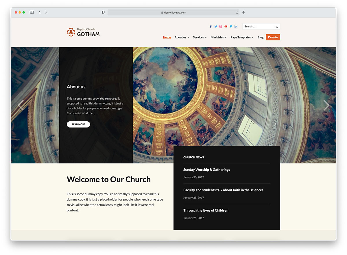 12 Best Free Church Wordpress Themes 2021 Colorlib