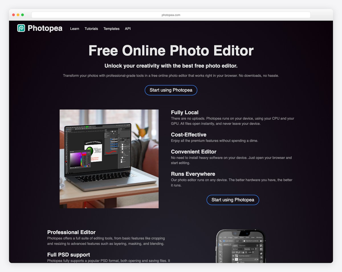 photopea screenshot
