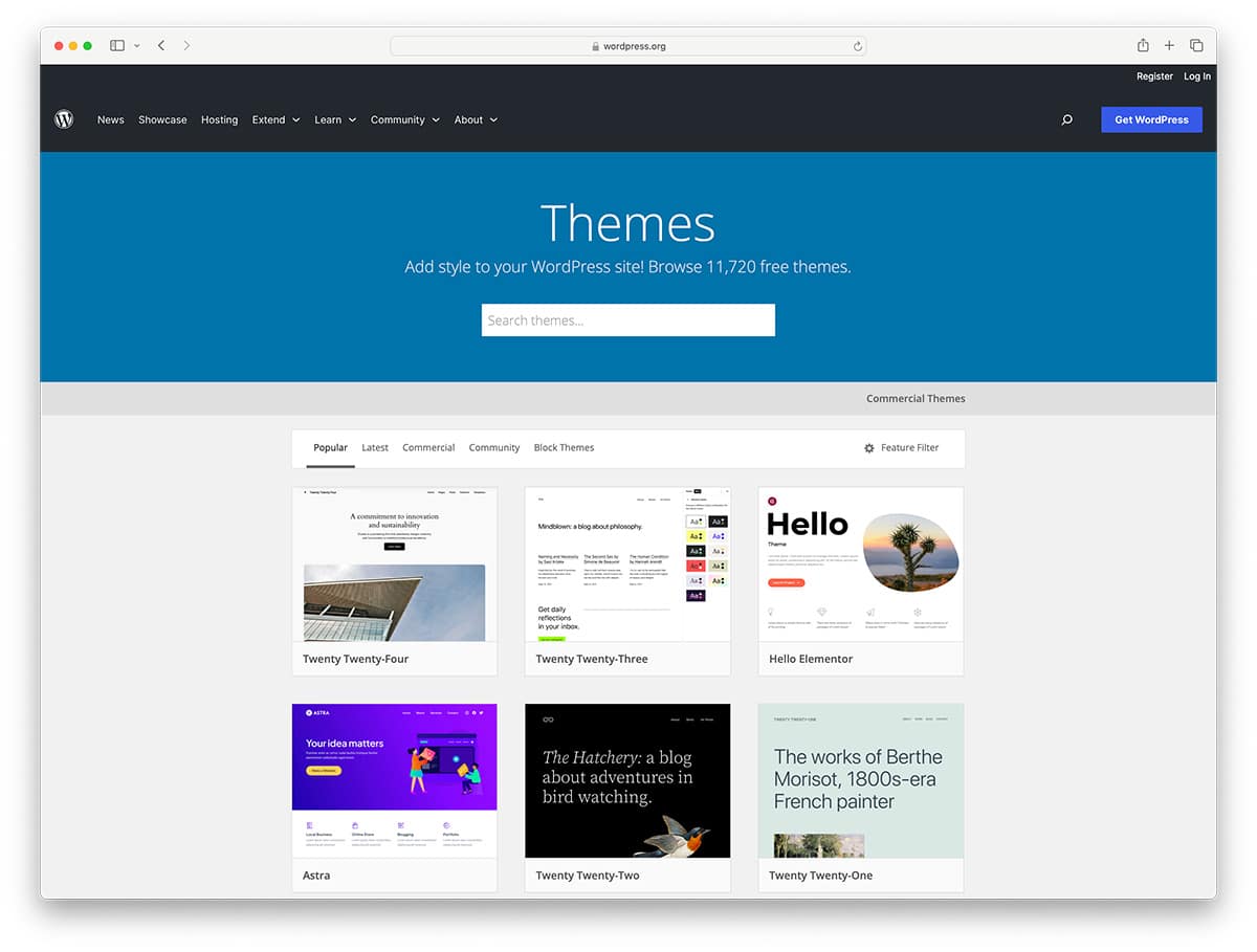 how many WordPress themes are there