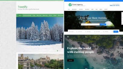 Free travel WordPress themes for blogs, agencies and tours