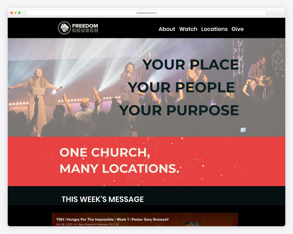 freedom church website