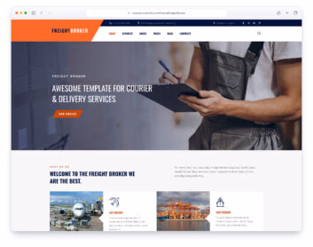 Freightbroker template preview