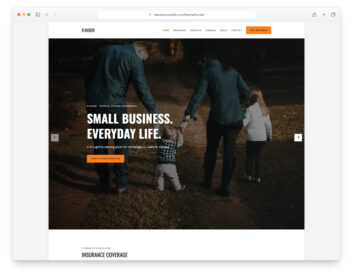 Funder website template