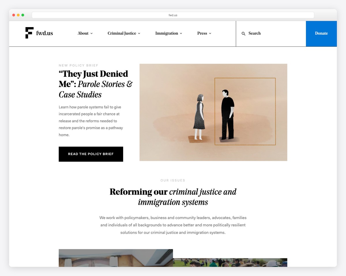 FWD - social welfare organization website design