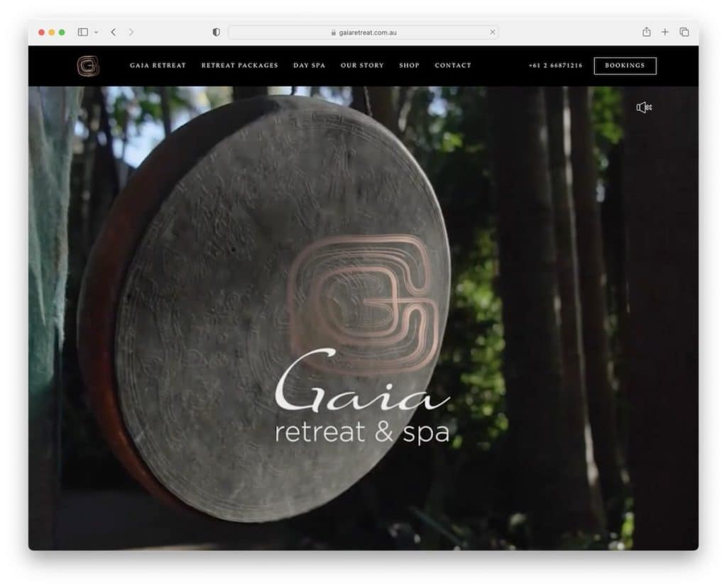 gaia retreat hotel website
