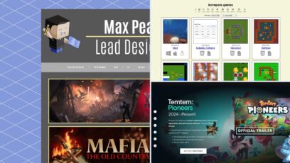Game developer portfolio examples: Max Pears, increpare and Germán López