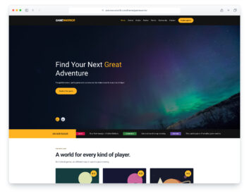 Game Warrior website template